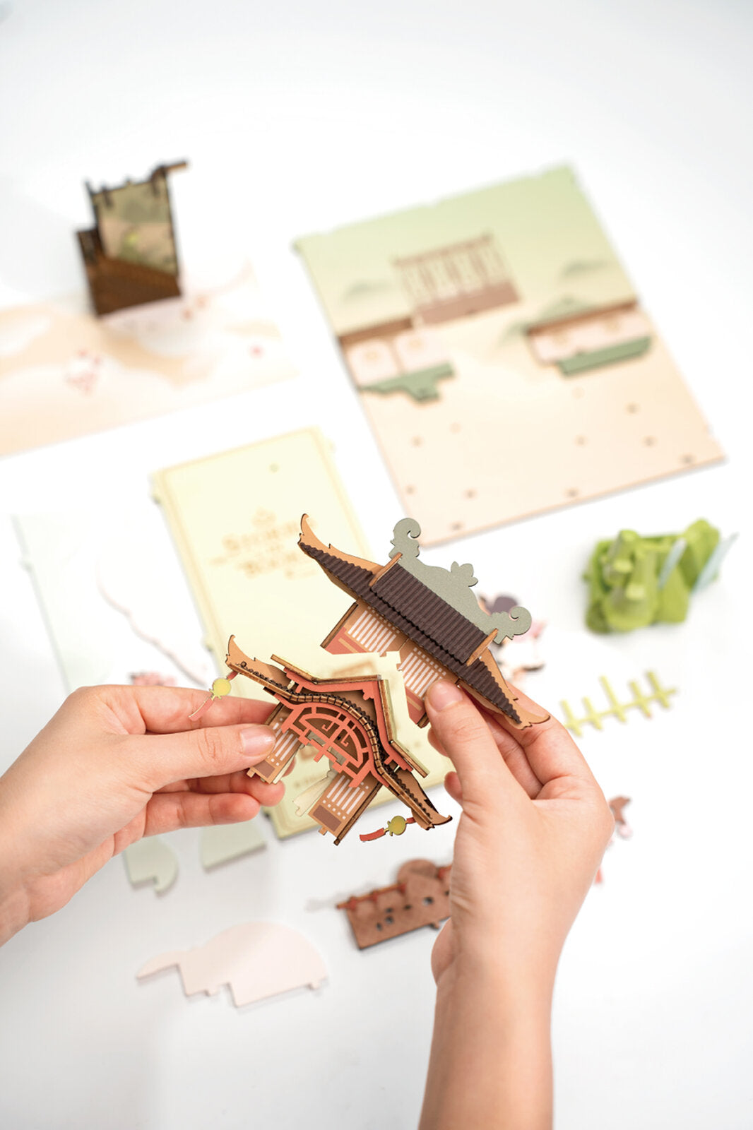 Falling Sakura DIY Book Nook Kit