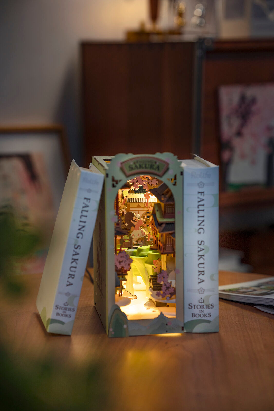 Falling Sakura DIY Book Nook Kit