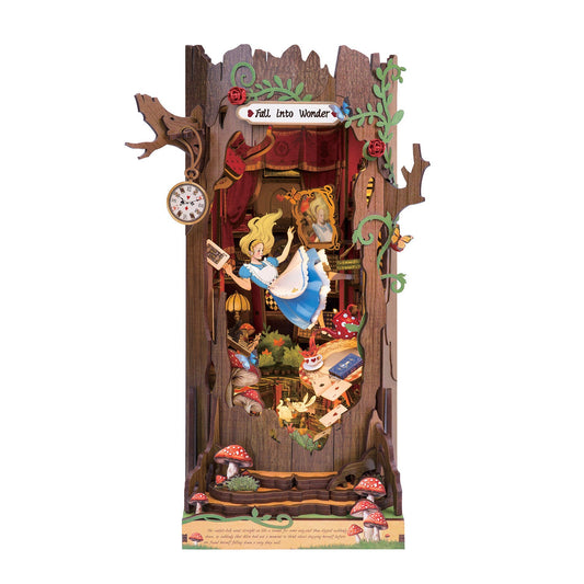 Fall into Wonder book nook kit by Rolife – Alice falling down the rabbit hole