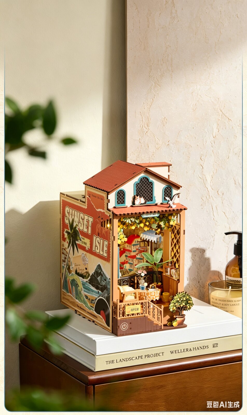 Sunset Isle DIY Book Nook Kit
