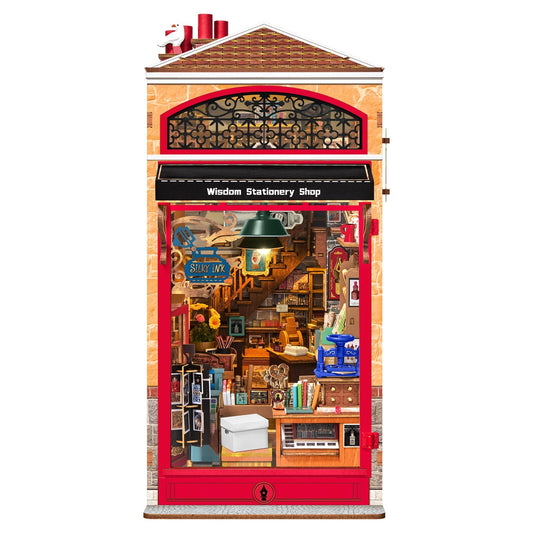 Wisdom Stationery Shop book nook kit by Rolife – old stationer's shop